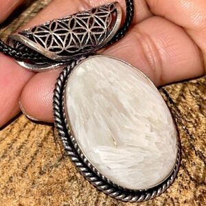 Scolecite Pendant  1 7/8”